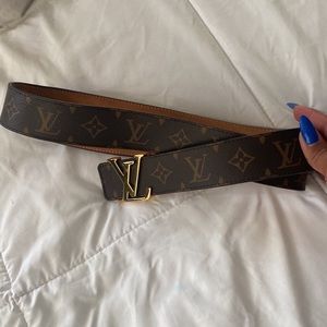 💎Monogram Leather Belt M9608 size 44💎